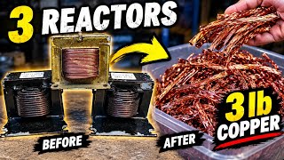 How I Strip AC Reactors for Clean Copper – 3 Reactors, 3 lb Copper