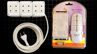 DIY Power Strip with Remote Control! مشترك كهرباء بريموت كنترول