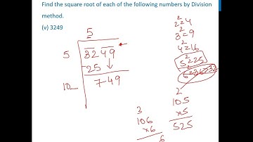 Ex 5.4, 1 (v) - Find square root of 3249 (By Division Method) - Teachoo - Teachoo