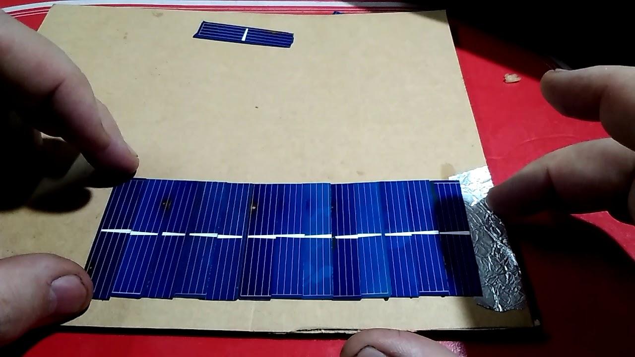 Assembly of solar panel using conductive glue YouTube