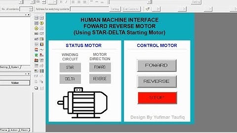 Simulasi Foward Reverse Motor 3 Phase Menggunakan CX-Programmer + CX Designer