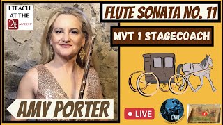 FLUTE SONATA NO. 11: movement 1 Stagecoach featuring Amy Porter and Bryan Pezzone