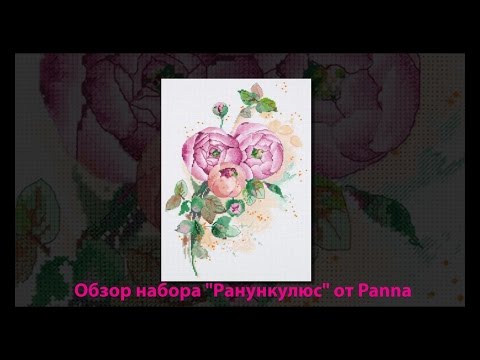 Вышивка крестиком. "Ранункулюс" от Panna