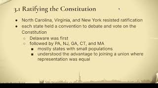 Full Chapter 7, Sect. 3: Ratification and the Bill of Rights Update