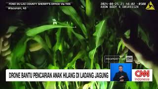 Drone Bantu Pencarian Anak Hilang Di Ladang Jagung
