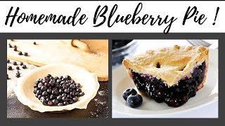 DELICIOUS BLUEBERRY PIE! TASTY