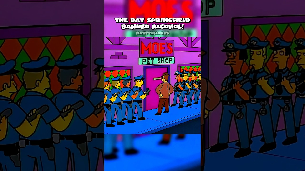 The Day Springfield Banned Alcohol 🚫 #simpsons #shorts
