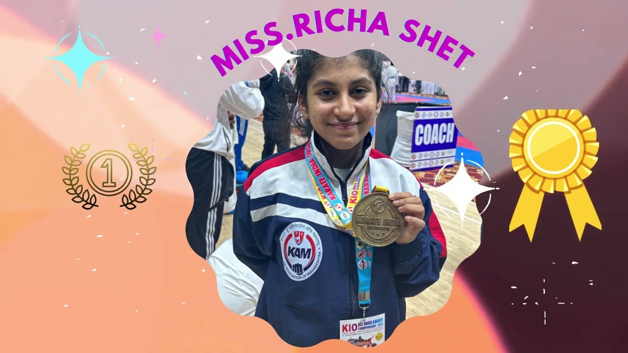"Celebrating Excellence: Richa Shet - Karate Champion, Dance Enthusiast, and Academic Star 2023-2024