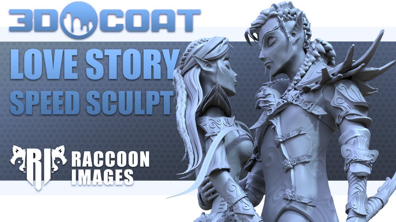 Love Story || speed sculpt || speed art || elf || characters || 3d coat work