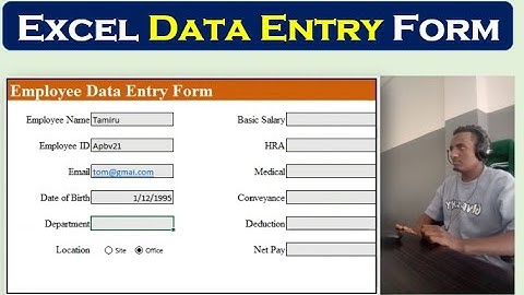 Automated Data Entry Form in Excel