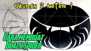 TUTORIAL ‼ Cara membuat layangan black spider | Layangan kite making