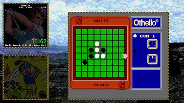 ⚫ Othello (NES) ⚪ Level 1 CPU in 00:23.233