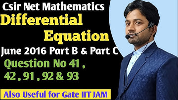 #91 | Csir Net Mathematics | Differential Equations June 2016 | IIT JAM | Gate | MSc | By Pk Sharma