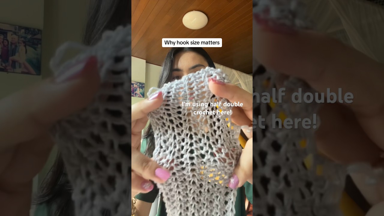 Use a thin yarn with a big hook for a mesh crochet look 