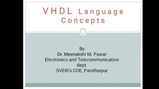VHDL Language Concepts