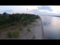 Dji Phantom over an island on Fedor meadows, Russia