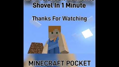 How to break Netherite Shovel in 1 Minute #short #minecraft