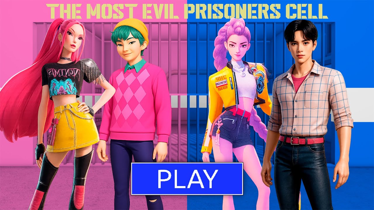 MIRA & SAJA FAMILY VS RUMI & JINU FAMILY - Kpop Demon Hunters in BARRY’S PRISON RUN! 