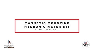 Hydronic  Differential Pressure Manometer Kit: Series 490A-HKit
