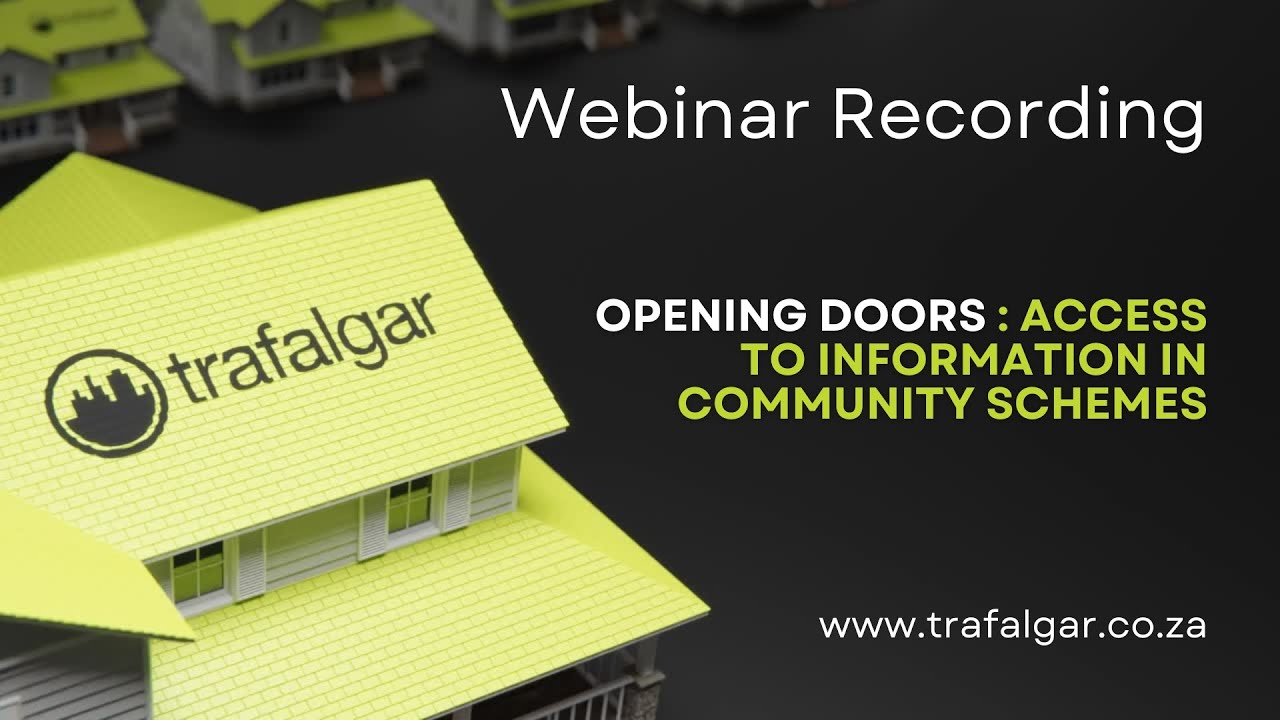 Opening doors - Access to information in Community Schemes Webinar Recording