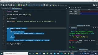 simple number prediction game using python screenshot 3