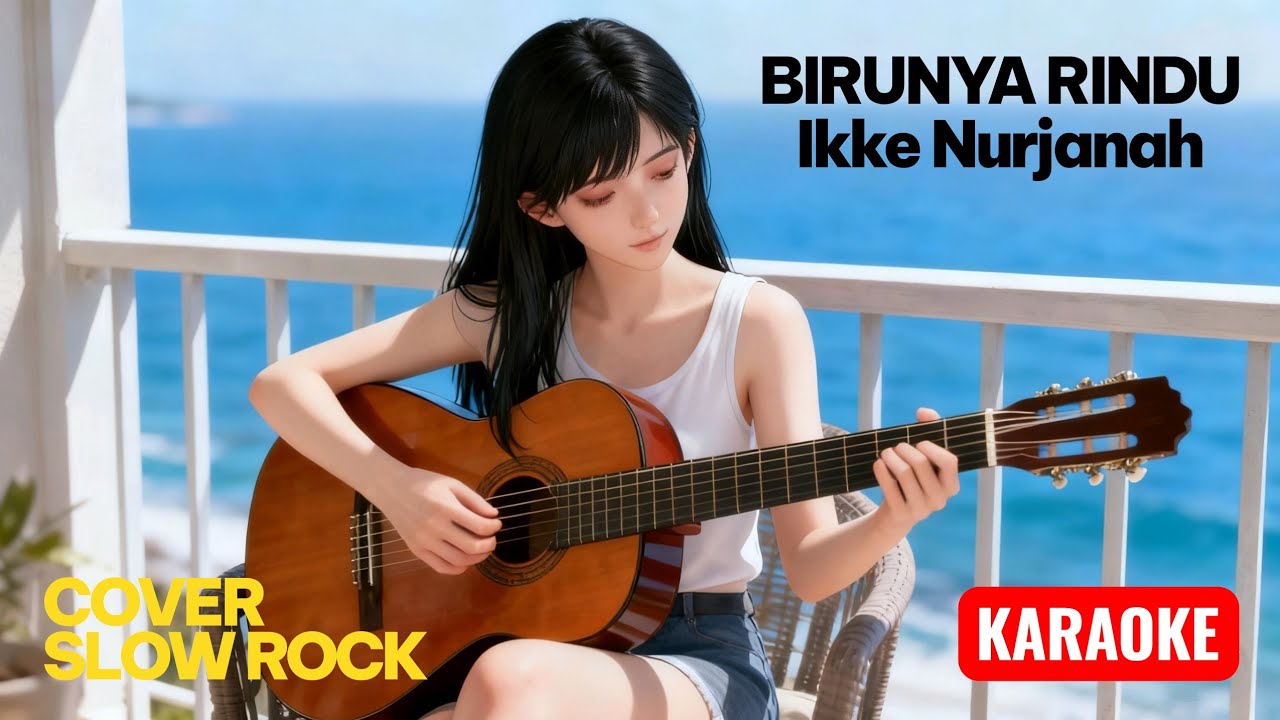 KARAOKE 🎙️ BIRUNYA RINDU - IKKE NURJANAH (COVER SLOW ROCK) 