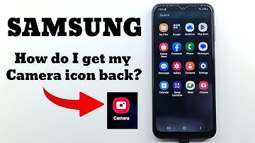 Samsung camera icon missing on home screen