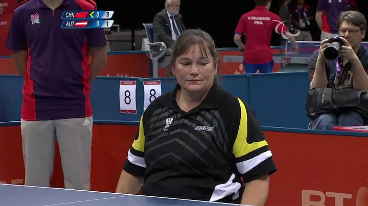 Table Tennis - CHN vs AUT - Women's Singles - Cl 3 Quarterfinal 1s - London 2012 Paralympic Games - DayDayNews