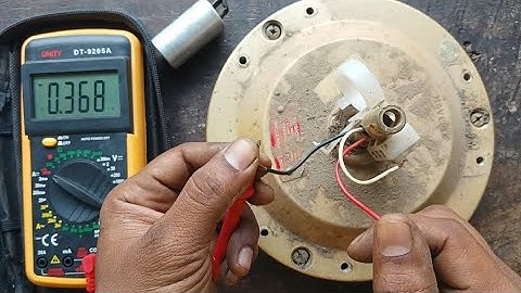 Ceiling fan capacitor checking and changing |  Ceiling fan Winding checking with multimeter