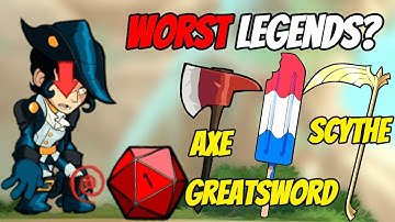 Who is The WORST Legend with Every WEAPON in Brawlhalla?