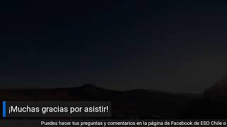 Visita virtual guiada Observatorio La Silla de ESO. Jueves 14 de Julio 2022, 19:30h CLT.