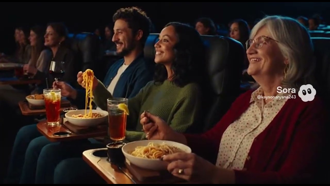 Рекламный ролик кинотеатров AMC и сети ресторанов Olive Garden (2026)