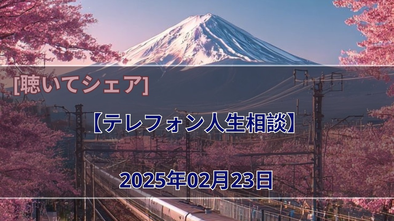 【テレフォン人生相談】 2025年02月23日