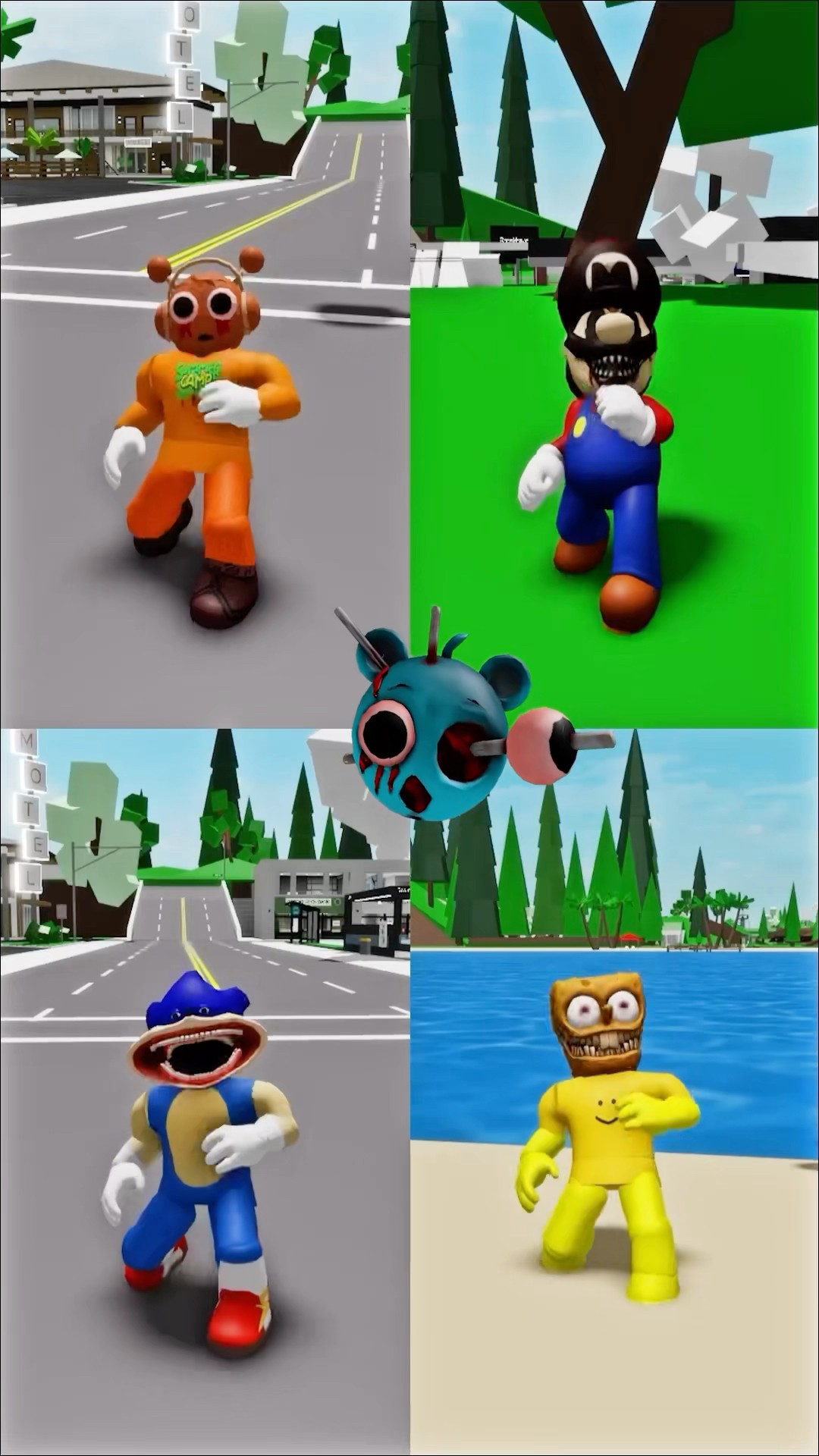 Versus Ah 4 #incredibox #sprunki #sonic #mario #spongebob #shin