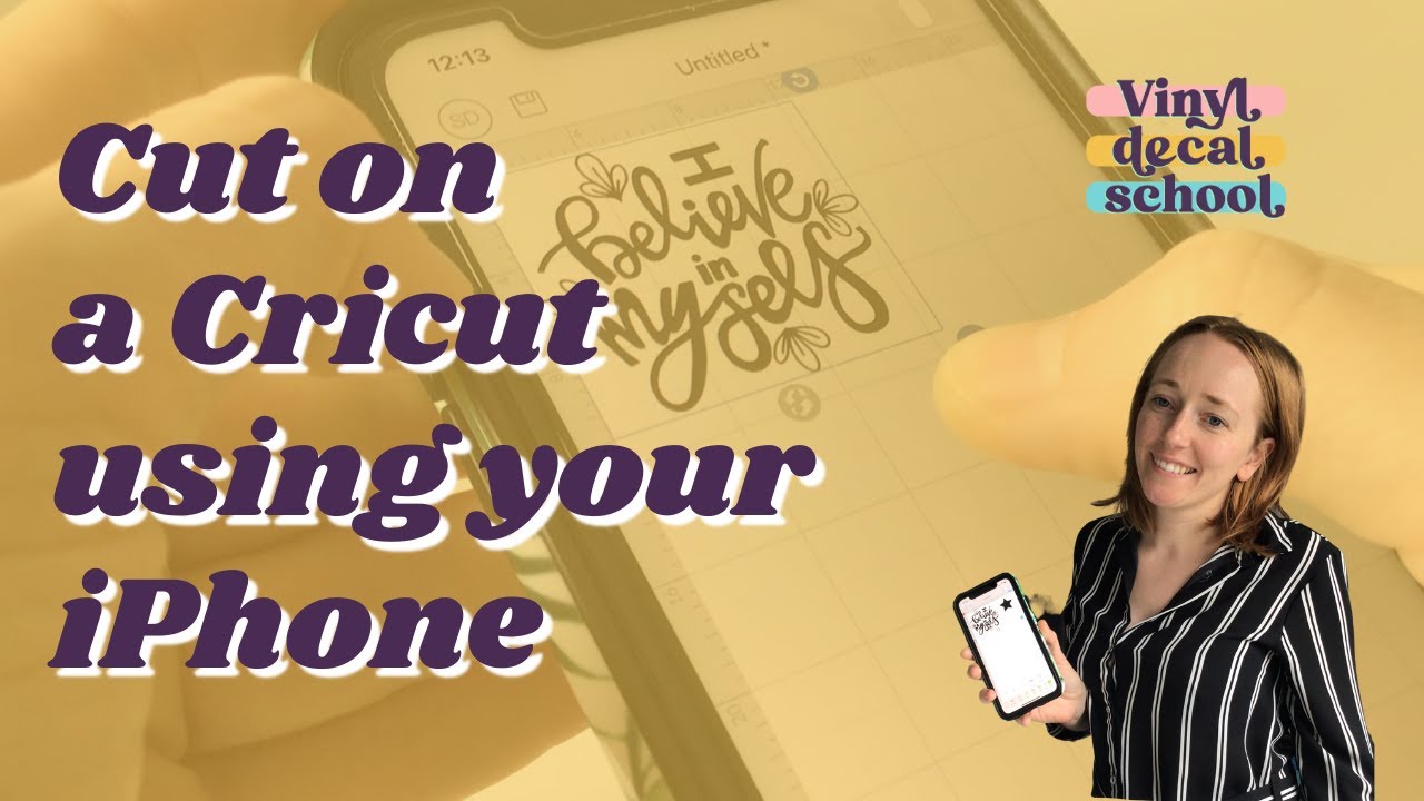 How To Use Cricut Design Space On An iPhone // Cricut Phone Tutorial