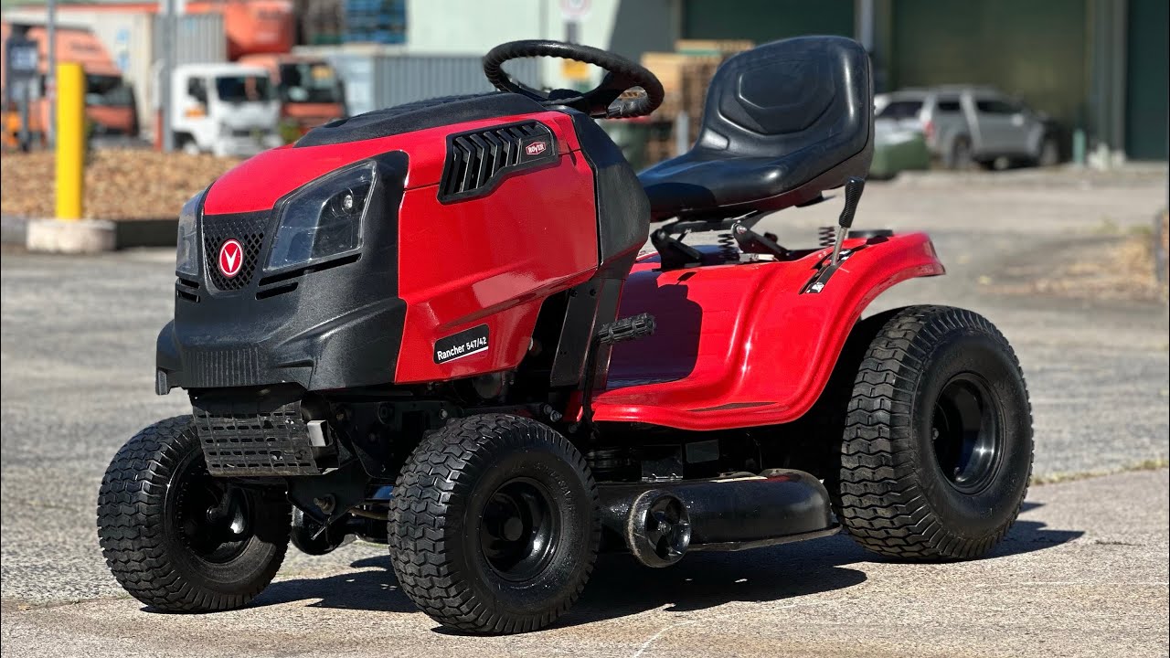 Rover Rancher 547/42 Ride On Mower Low Hours Walk Around - YouTube