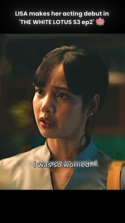 Her acting is so good and natural! ✨️#lisa #리사 #blackpink #drama #thewhitelotus #foryou #shorts #yt