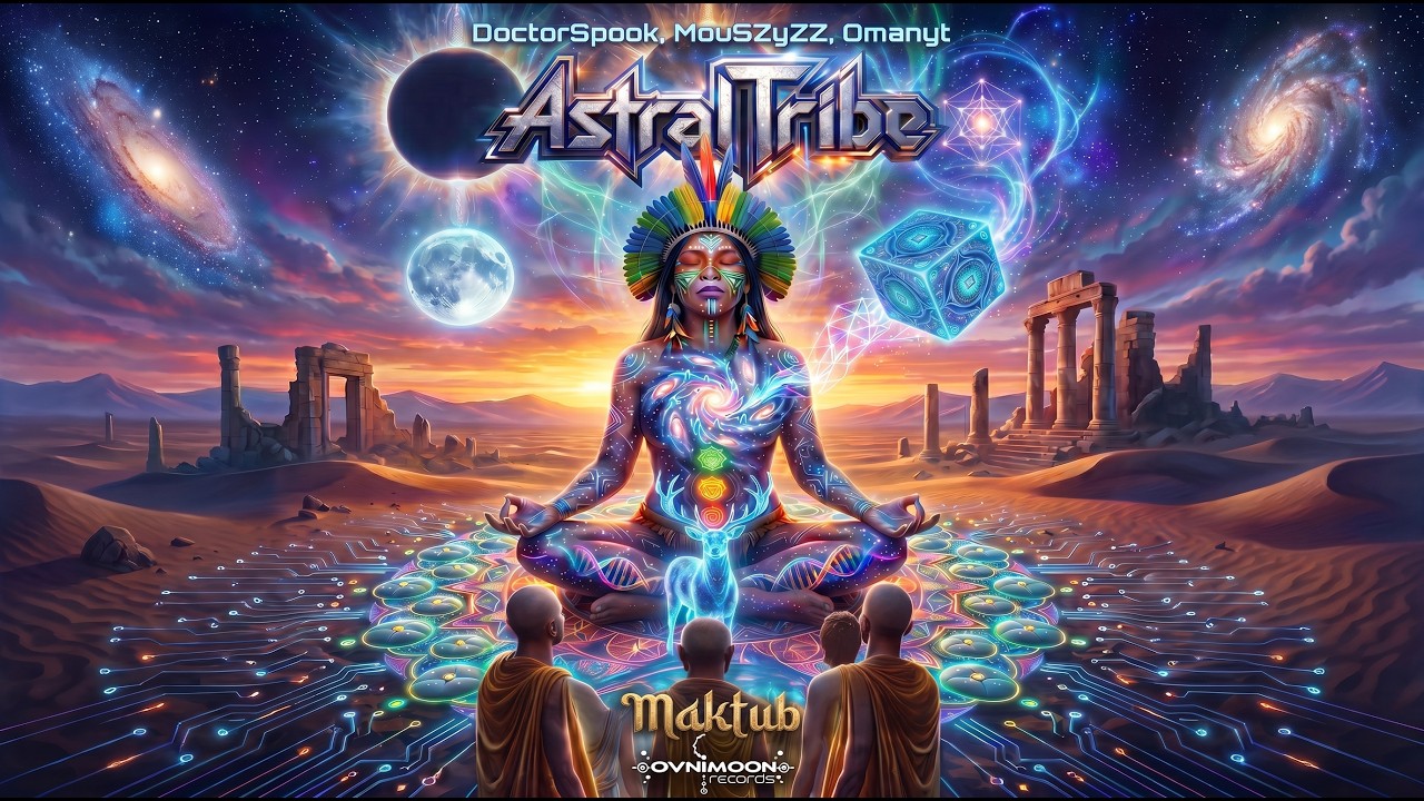 Astral Tribe, DoctorSook, Mou5ZyZZ, Omanyt - Maktub (OFFICIAL MUSIC VIDEO) 4k60fps #psytrance  #goa
