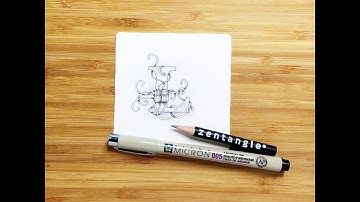 Tangle Monogramm: Buchstaben L (im Zeitraffer)