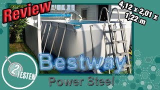 Bestway Power Steel Frame Pool 4,12 x 2,01 Review | Unboxing, Aufbau & Erklärungen | 2testen deutsch by 2testen 170,134 views 3 years ago 32 minutes
