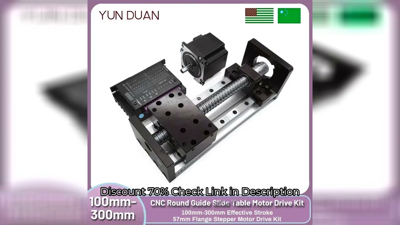 Linear Rail Motor Kit CNC Ball Screw Sliding Table SFU1605 Nema23 Motor Slide Table Linear Guide Sta