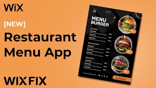 New Restaurant Menus in Wix | Wix Fix