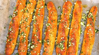 Keto garlic breadsticks | Keto vegan gluten-free