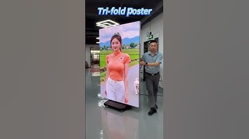 🎯 2025 Traffic Magnet✨ Tri-Fold Double-Sided LED Poster Screen  #ledinnovation #nextgendisplay