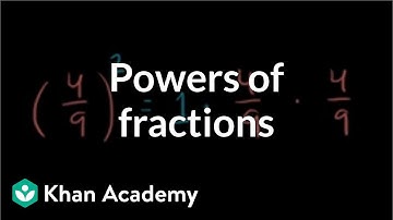 Powers of fractions | Exponents, radicals, and scientific notation | Pre-Algebra | Khan Academy