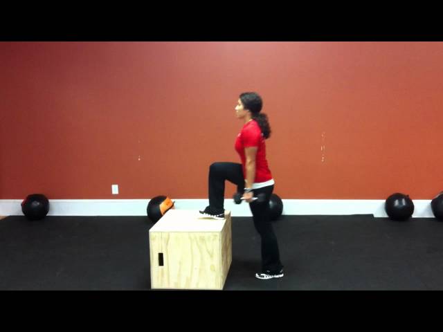Step up with knee raise sale