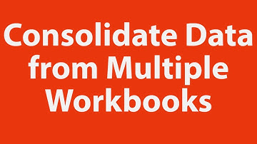Consolidate Data from Multiple Excel Workbooks using VBA
