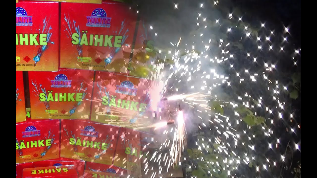 4 Fach Säihke Tulite Sonne mit Lanzenlichter Figutrenlichter in Lila Klasse 1 Feuerwerk