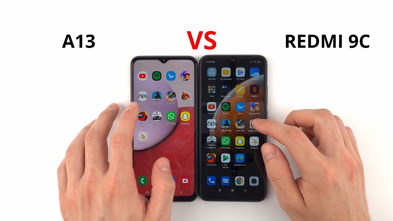 Samsung A12 Vs Redmi 9c