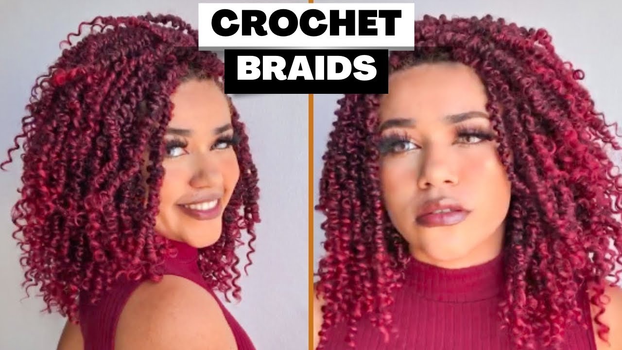 Twist Safira no método de crochet braids